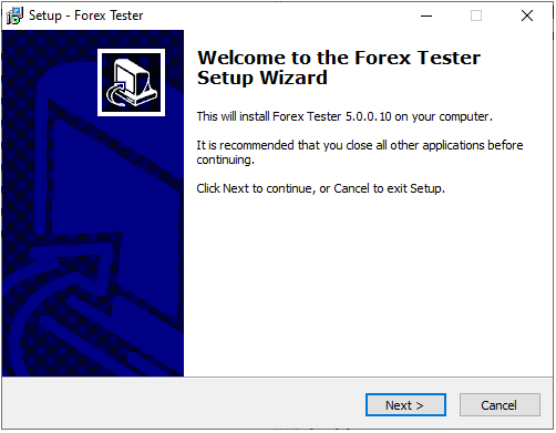 Install Forex Tester in a couple of minutes